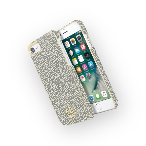 new House of Harlow 1960 ☏ Snap iPhone 6 / 7 / 8 Case ☏ Gold Printed Polka Dots - Picture 11 of 13